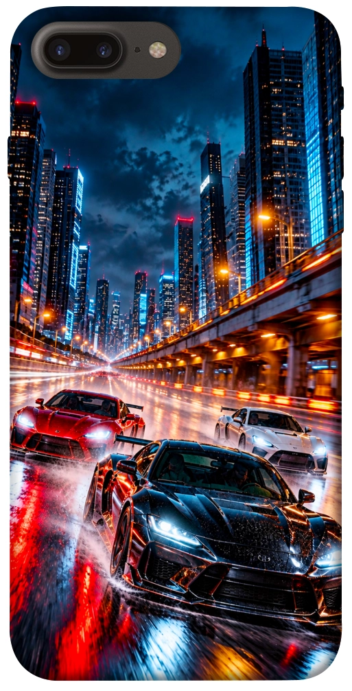 Чехол Night city cars для iPhone 7 Plus