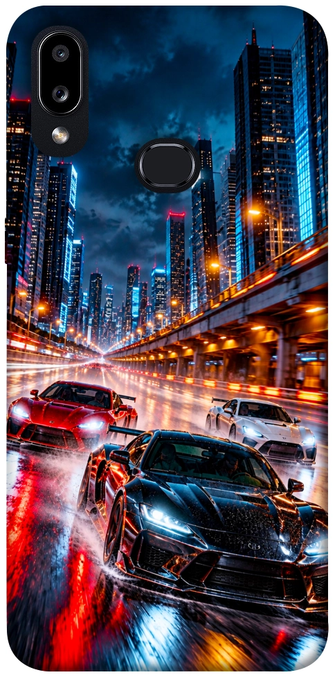 Чохол Night city cars для Galaxy A10s (2019)
