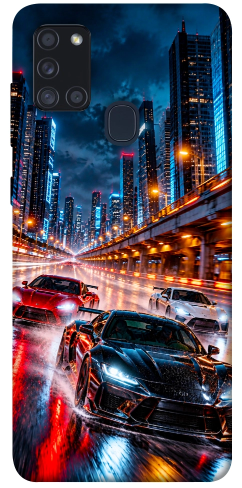 Чехол Night city cars для Galaxy A21s (2020)