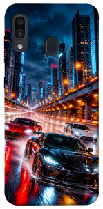 Чехол Night city cars для Samsung Galaxy A30