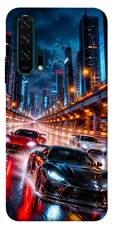 Чехол Night city cars для Huawei Honor 20 Pro