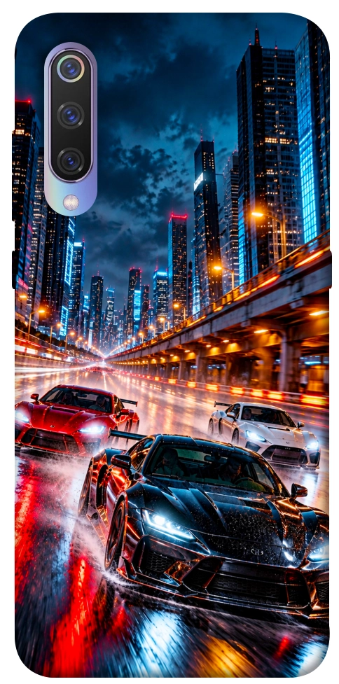 Чехол Night city cars для Xiaomi Mi 9