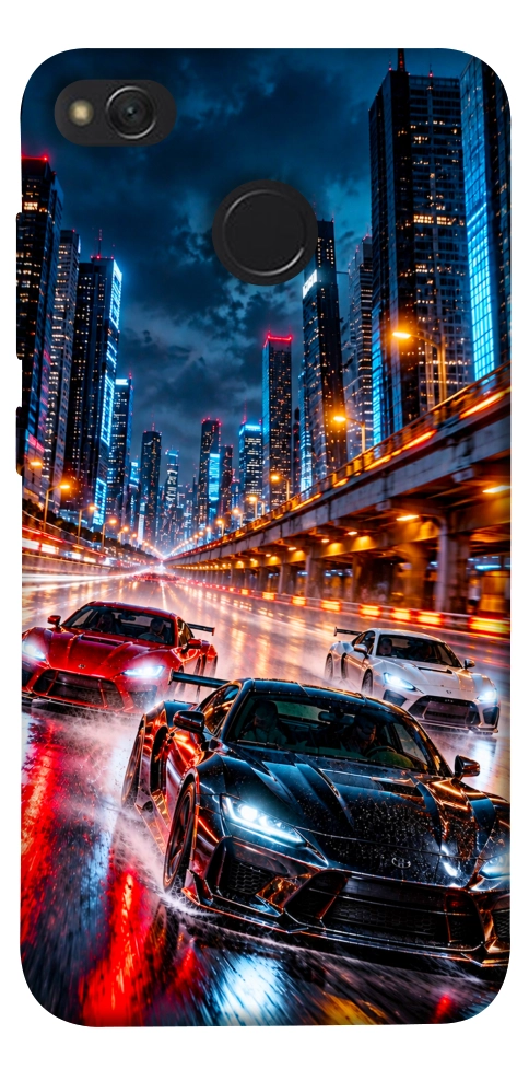 Чохол Night city cars для Xiaomi Redmi 4X
