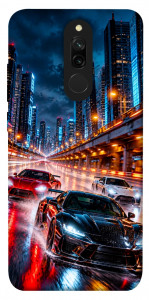 Чехол Night city cars для Xiaomi Redmi 8