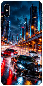 Чехол Night city cars для iPhone XS
