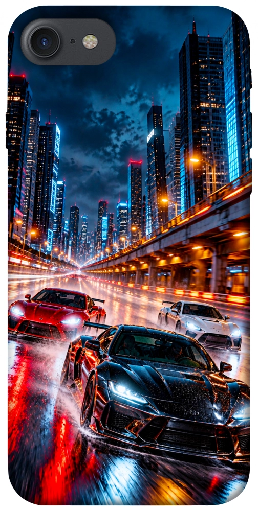 Чехол Night city cars для iPhone 8