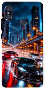 Чехол Night city cars для Xiaomi Redmi Note 5 (DC)