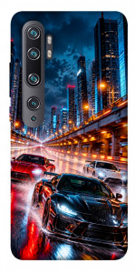 Чехол Night city cars для Xiaomi Mi Note 10