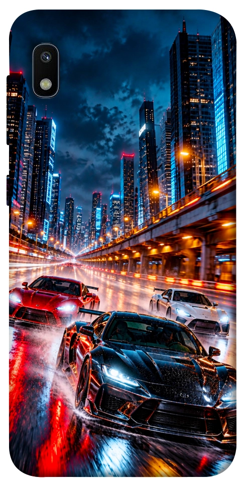 Чехол Night city cars для Galaxy A10 (A105F)