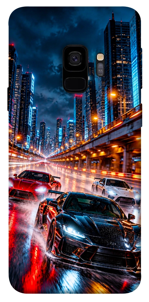 Чехол Night city cars для Galaxy S9