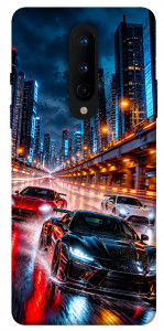 Чохол Night city cars для OnePlus 8
