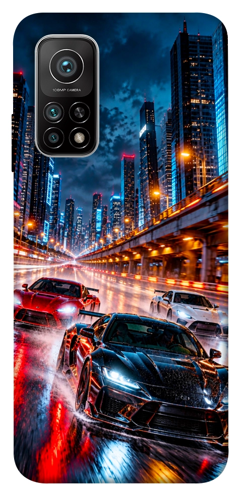 Чохол Night city cars для Xiaomi Mi 10T