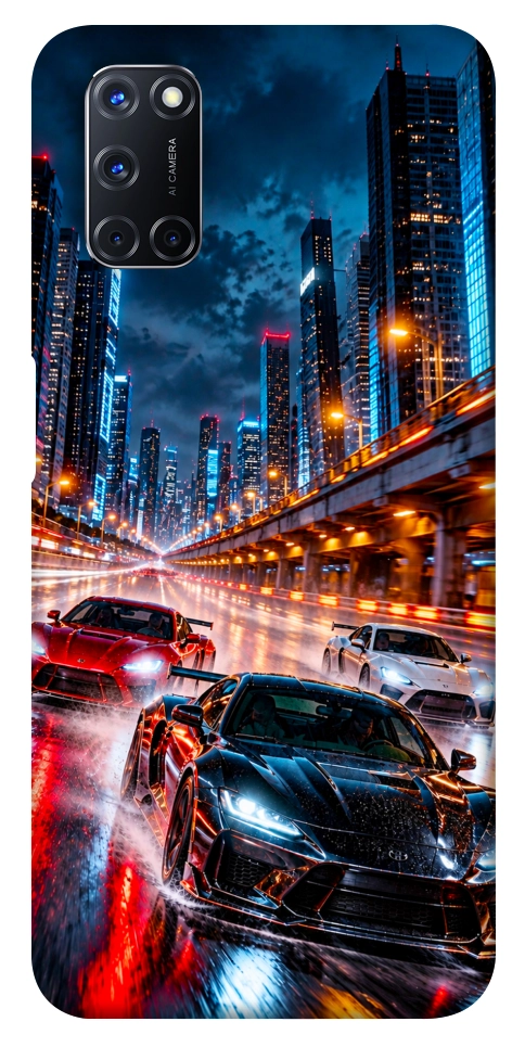Чехол Night city cars для Oppo A92
