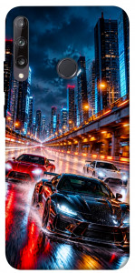 Чехол Night city cars для Huawei P40 Lite E