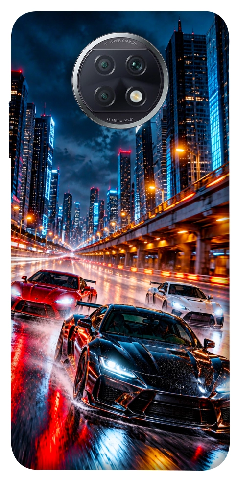 Чохол Night city cars для Xiaomi Redmi Note 9T