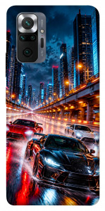 Чехол Night city cars для Xiaomi Redmi Note 10 Pro