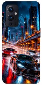 Чехол Night city cars для OnePlus 9