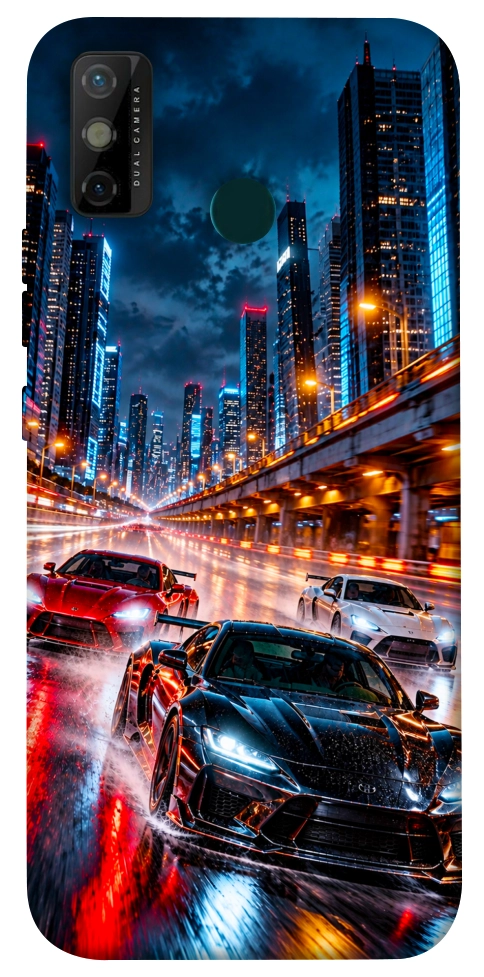 Чехол Night city cars для TECNO Spark 6 Go