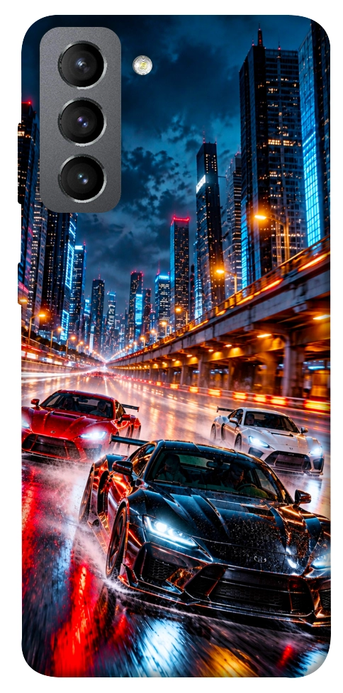 Чохол Night city cars для Galaxy S21 FE
