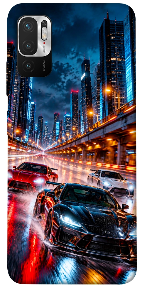 Чохол Night city cars для Xiaomi Poco M3 Pro