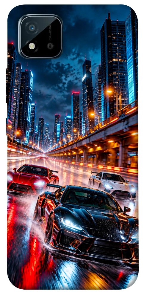 Чохол Night city cars для Realme C11 (2021)