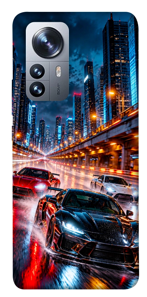 Чехол Night city cars для Xiaomi 12