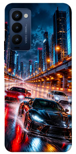 Чохол Night city cars для Tecno Camon 18