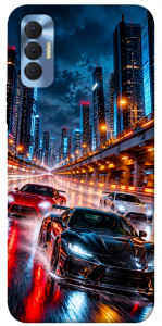 Чехол Night city cars для TECNO Spark 8P