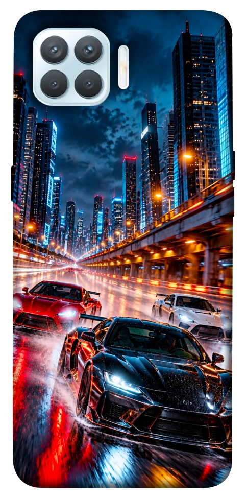 Чехол Night city cars для Oppo F17 Pro