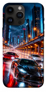 Чехол Night city cars для iPhone 14 Pro Max