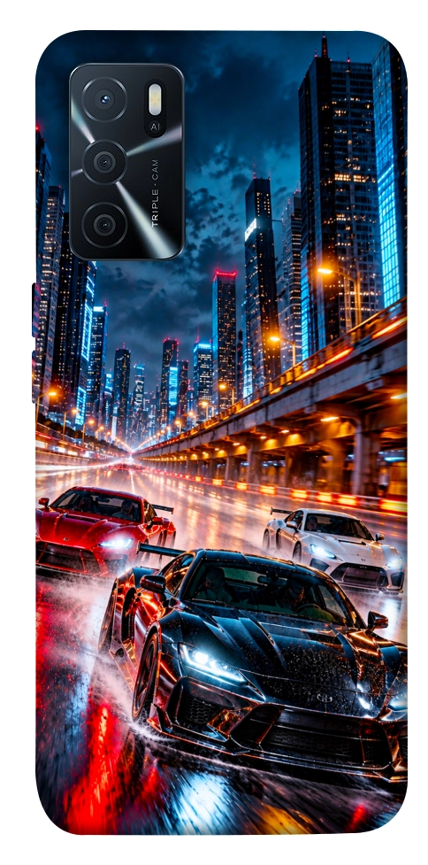 Чехол Night city cars для Oppo A16