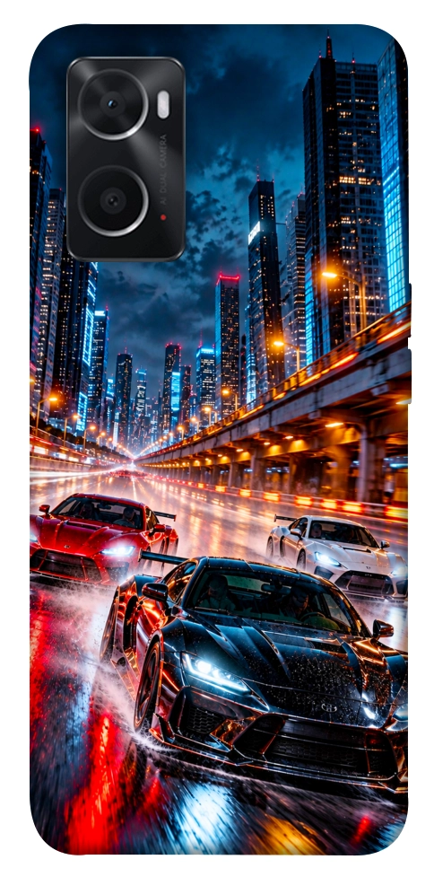 Чохол Night city cars для Oppo A76 4G