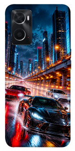 Чохол Night city cars для Oppo A76 4G