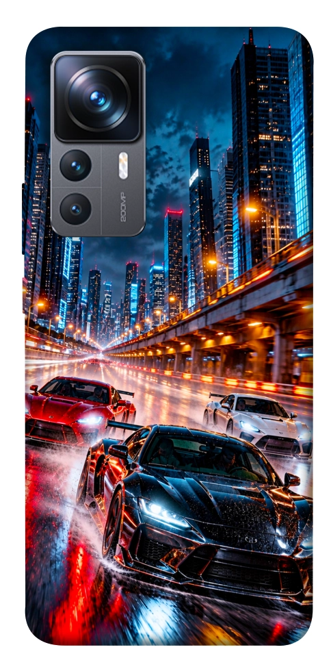 Чохол Night city cars для Xiaomi 12T