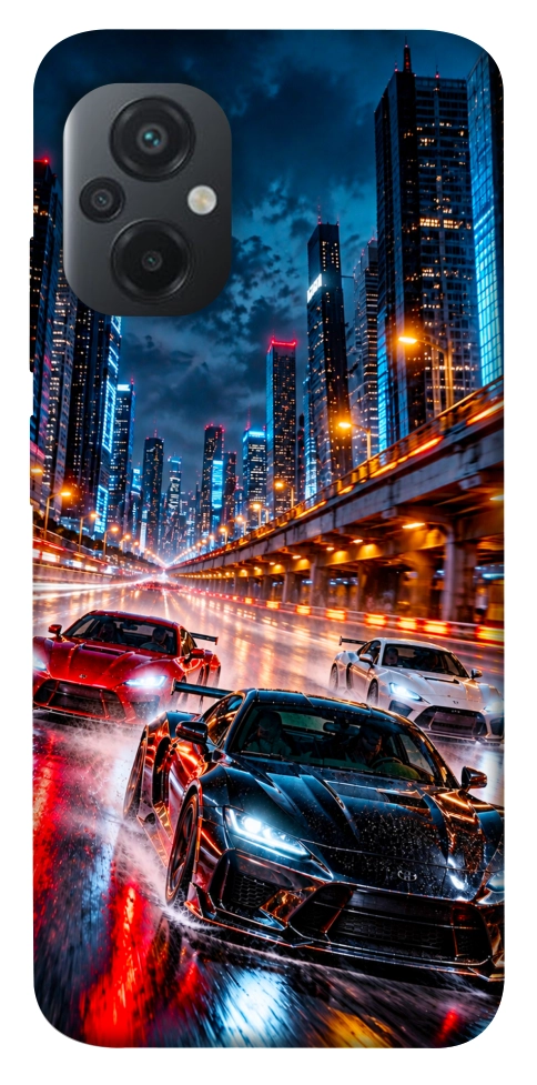 Чехол Night city cars для Xiaomi Poco M5