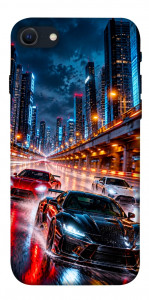 Чохол Night city cars для iPhone SE (2022)