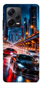 Чехол Night city cars для Xiaomi Redmi Note 12 Pro+