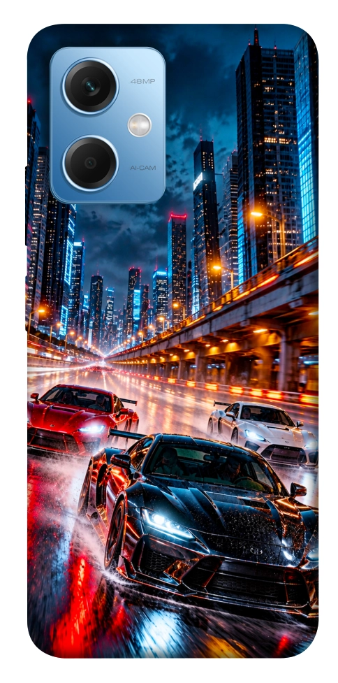 Чехол Night city cars для Xiaomi Redmi Note 12 5G