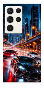 Чехол Night city cars для Galaxy S23 Ultra