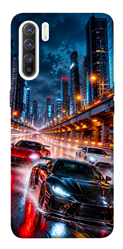 Чохол Night city cars для Oppo Reno 3