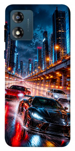Чехол Night city cars для Motorola Moto E13
