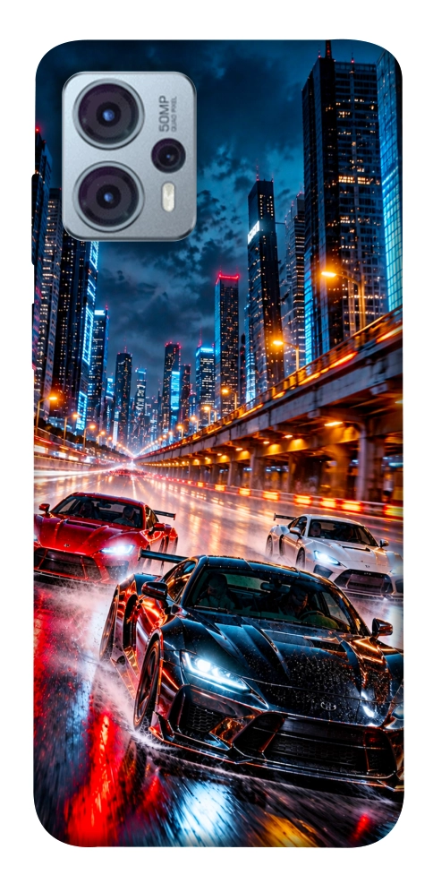 Чехол Night city cars для Motorola Moto G23