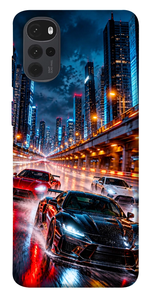Чохол Night city cars для Motorola Moto G22