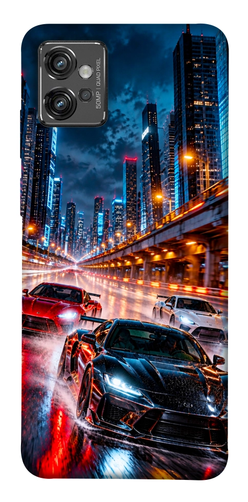 Чехол Night city cars для Motorola Moto G32