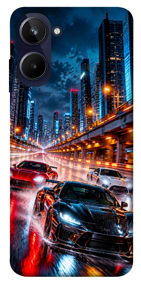 Чехол Night city cars для Realme 10 4G