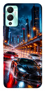 Чехол Night city cars для Infinix Hot 12 Play