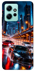 Чохол Night city cars для Xiaomi Redmi Note 12 4G