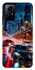 Чохол Night city cars для Xiaomi Redmi Note 12S
