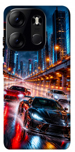 Чохол Night city cars для Tecno Spark Go 2023