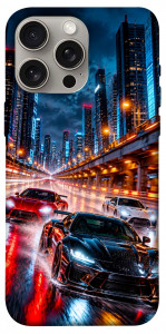 Чехол Night city cars для iPhone 15 Pro Max